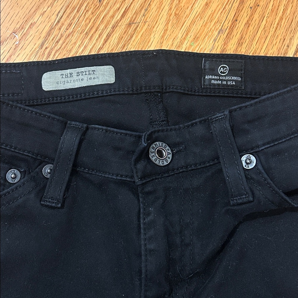 AG Adriano Goldschmied The Stilt Black Denim
